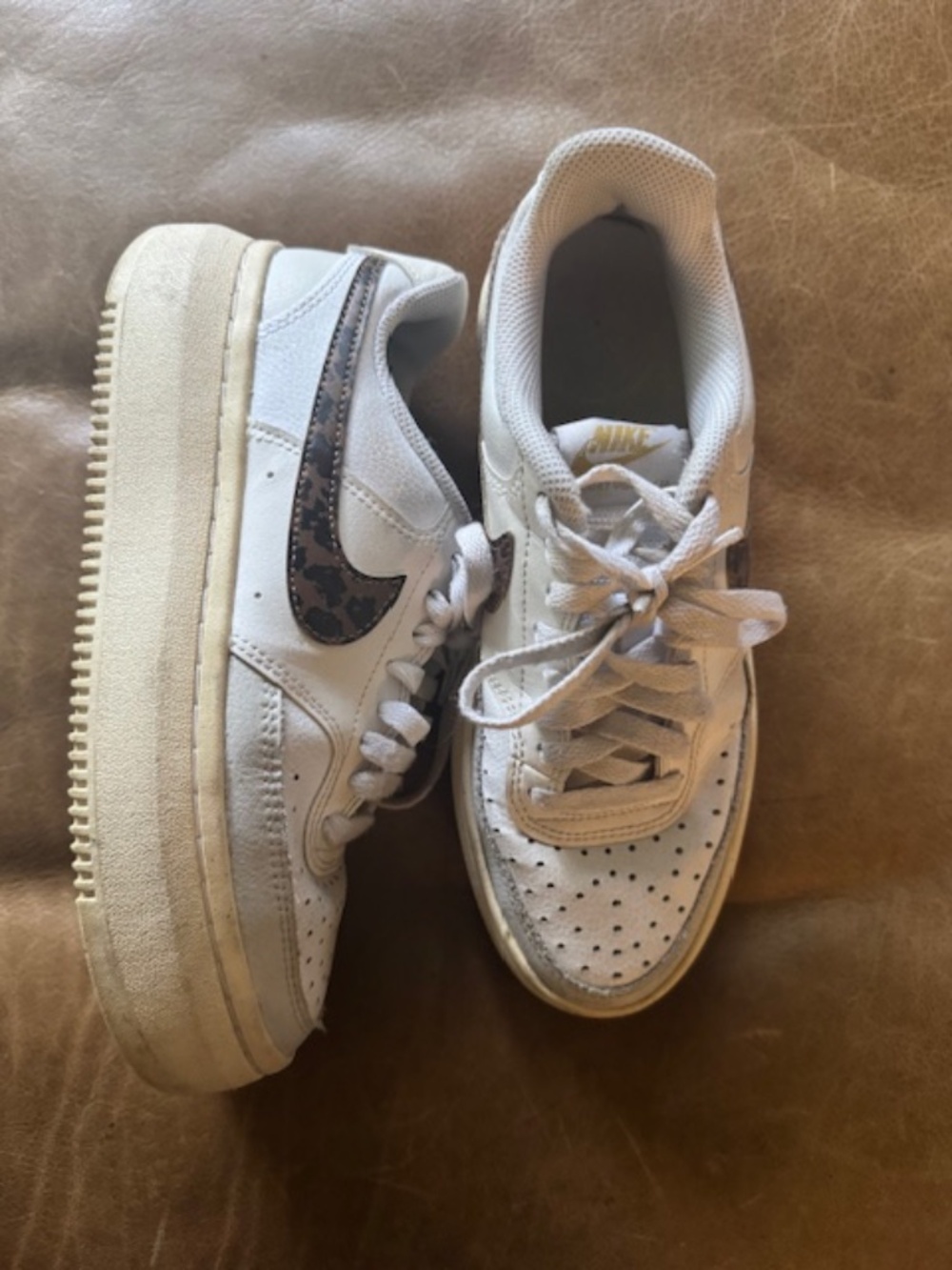 Nike Court Vision Alta Leopard. Sneakers  Size 8
